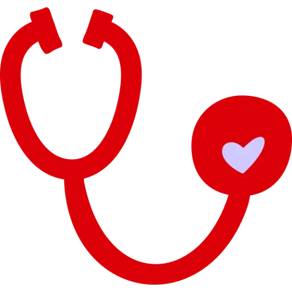 Hand drawn icon of stethoscope